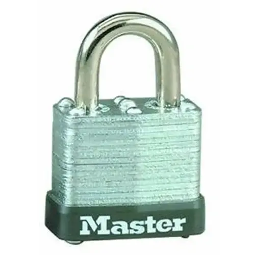 1-1/8 In. Wide Laminated Steel Body, Steel Shackle, Warded Locking Mechanism 1-1/8 In. Wide Laminated Steel Body, Steel Shackle, Warded Locking Mechanism