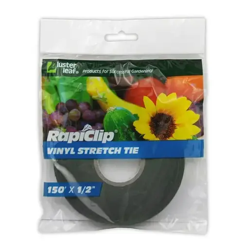 1 In. W. x 150 Ft. L. Heavy-Duty Vinyl Stretch Tie Green