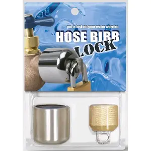 ConservoCo DSL-1 Hose Bibb Lock 3/4" Hose MPT Anti-Siphon Brass Chrome Plated