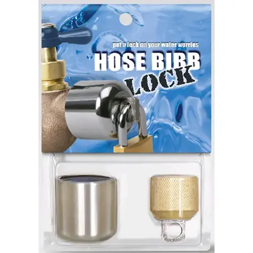 Hose Bibb Lock 3/4" Hose MPT Anti-Siphon Brass Chrome Plated Hose Bibb Lock 3/4" Hose MPT Anti-Siphon Brass Chrome Plated
