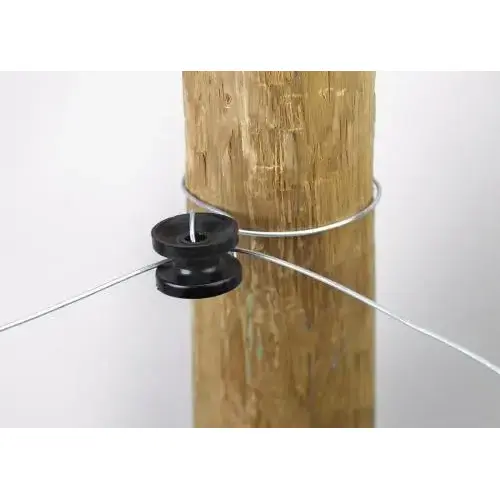 Corner & End Black Polymer Electric Fence Insulator (10-Pack)