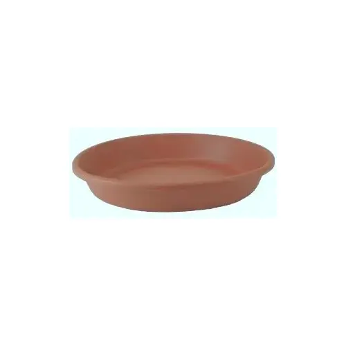 Plant Saucer Classic 3" H X 16.13" D Plastic Traditional Clay Clay - pack of 12 Plant Saucer Classic 3" H X 16.13" D Plastic Traditional Clay Clay - pack of 12