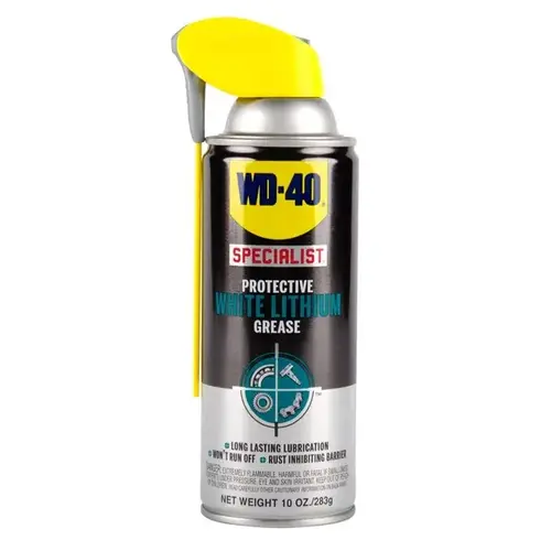 WD-40 Specialist Protective White Lithium Grease Spray, 10 oz. Off-White