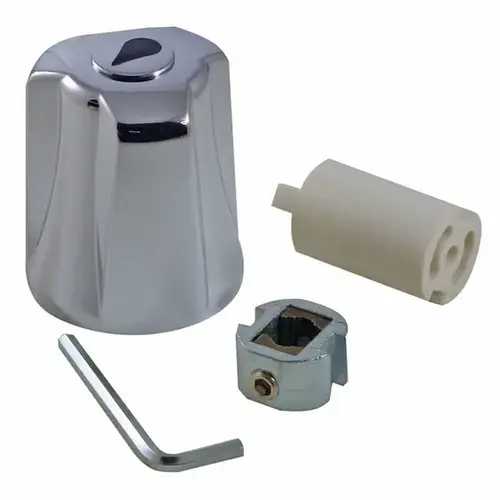 Faucet Handle, Zinc, Chrome Plated, For: Two Handle Tub and Shower Faucets Faucet Handle, Zinc, Chrome Plated, For: Two Handle Tub and Shower Faucets