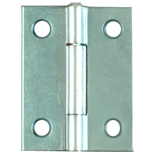 Utility Hinge, 2 in W Frame Leaf, 0.056 in Thick Frame Leaf, Steel, Zinc, Mortise Mounting Utility Hinge, 2 in W Frame Leaf, 0.056 in Thick Frame Leaf, Steel, Zinc, Mortise Mounting