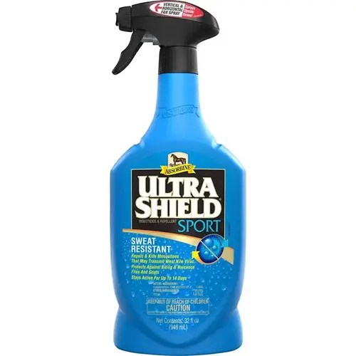 UltraShield Sport Sweat Resistant Spray For Horses, 32-oz. UltraShield Sport Sweat Resistant Spray For Horses, 32-oz.