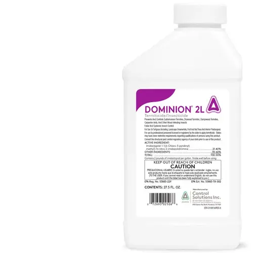 Dominion 2L Termiticide/Insecticide, Liquid, Ornamentals, Pre and Post-Construction, Turf, 27.5 fl-oz Eggshell White