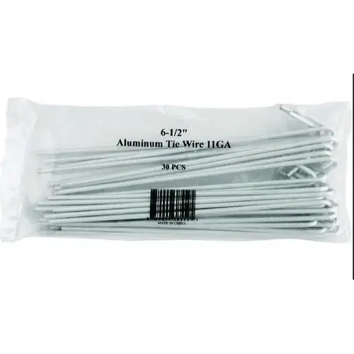 Fence Ties .787" H X .557 ft. L Aluminium Multi-Purpose Silver Silver