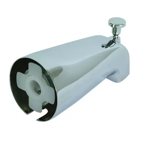Sturdy Zinc Slide-On Bath Tub Diverter Spout with Hex Wrench and Set Screw Sturdy Zinc Slide-On Bath Tub Diverter Spout with Hex Wrench and Set Screw