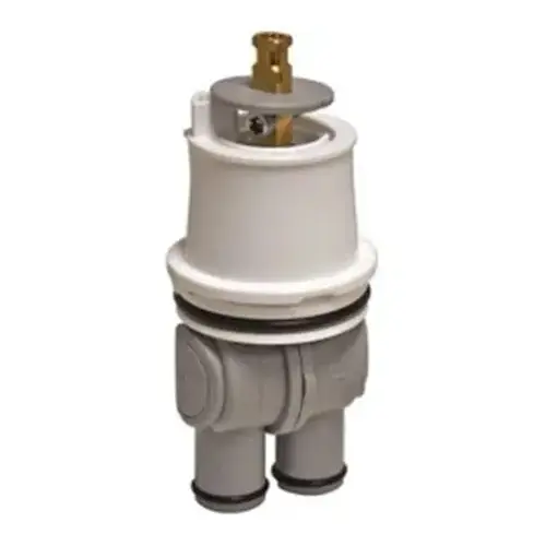 Faucet Cartridge, Plastic, 4-3/8 in L, For: Delta Monitor 13/14 Single Handle Tub Shower Faucets Gray/White Faucet Cartridge, Plastic, 4-3/8 in L, For: Delta Monitor 13/14 Single Handle Tub Shower Faucets Gray/White