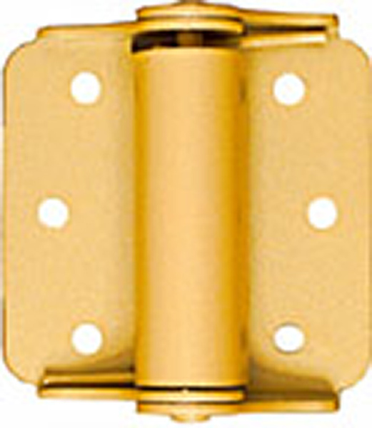 National Hardware N114-785 Spring Hinge, 0.08 in Thick Frame Leaf, Steel, Baked Enamel, Wall Mounting, 25 lb - pack of 2