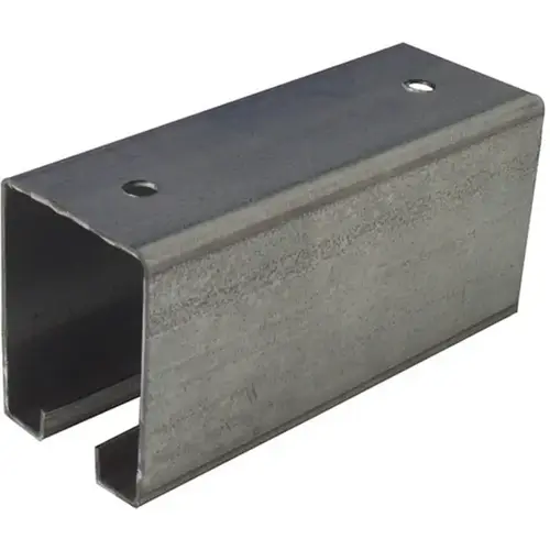 Box Rail Track 8ft - Heavy-Duty Galvanized Steel Box Rail