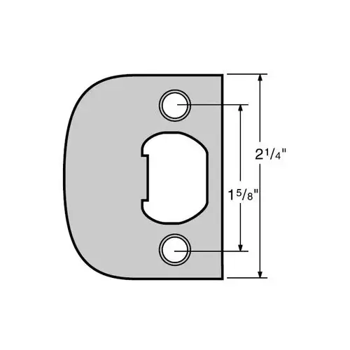 Kwikset 83437 Full Lip Square Corner Strike Antique Brass Kwikset 83437 Full Lip Square Corner Strike Antique Brass
