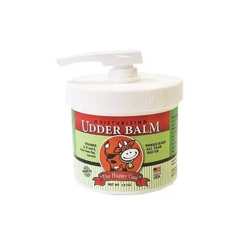 Happy Cow Moisturizing Udder Balm 12-oz Pump Lid Jar