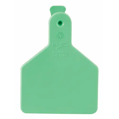 Z Tags Calf Tags - Green, Blank, pack of 25