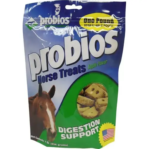 Probios Digestion Support Horse Treats 1-lb Resealable Pouch Probios Digestion Support Horse Treats 1-lb Resealable Pouch