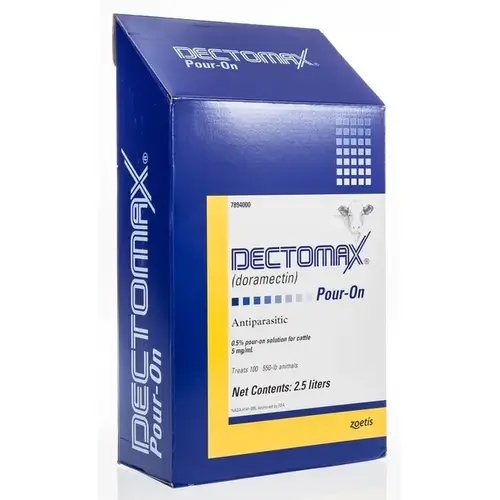 Dectomax Cattle Pour-On Dewormer - 2.5 Liters