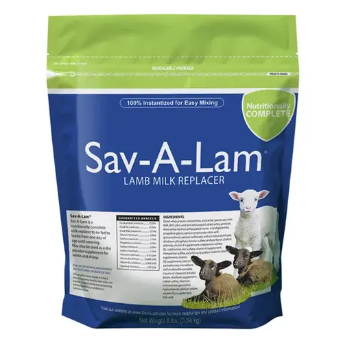 Sav-A-Lam Milk Replacer 8-LB Bag