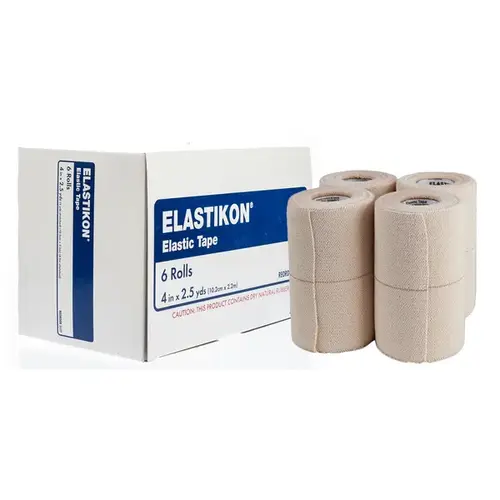 Elastikon Elastic Tape Cotton 4" x 2.5-Yards pack of 6