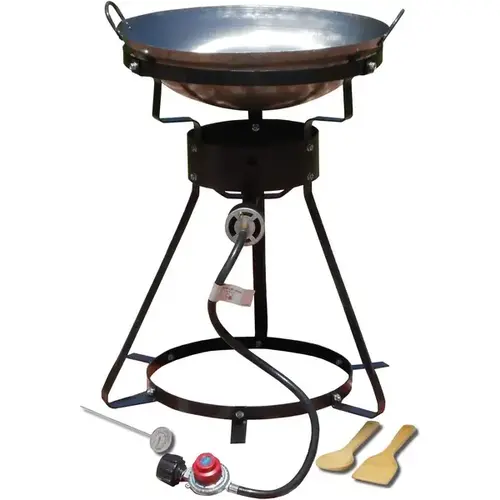 Portable Propane Wok - Heavy Duty with 18" Steel Wok Portable Propane Wok - Heavy Duty with 18" Steel Wok