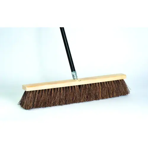 Garage Sweep Palmyra Bristles 24" x 4" with 60" Steel Handle Multicolored