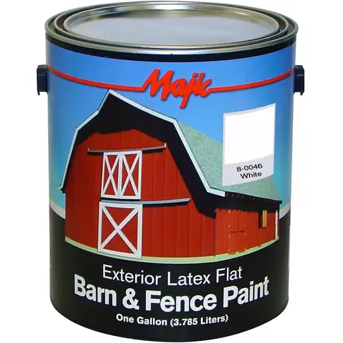 Town & Country Barn & Fence Paint, Flat Latex, White, Gallon Town & Country Barn & Fence Paint, Flat Latex, White, Gallon