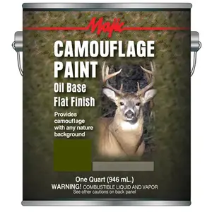 Majic Paints 8-0850-2 Camouflage Paint, Olive Drab, 1 qt Can
