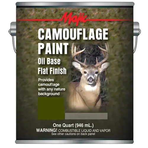 Camouflage Paint, Olive Drab, 1 qt Can Camouflage Paint, Olive Drab, 1 qt Can