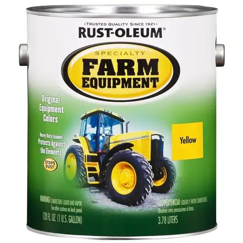 SPECIALTY 7449502 Farm Equipment Enamel, Caterpillar Yellow, 1 qt Can