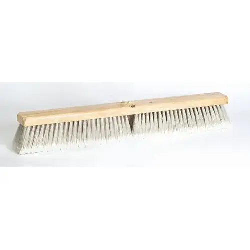 Floor Sweep Gray Synthetic Bristles 24" x 3" with Wood Block Head Floor Sweep Gray Synthetic Bristles 24" x 3" with Wood Block Head