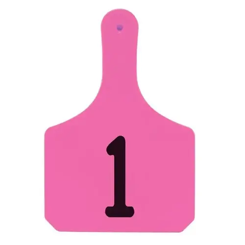 Y-Tex Numbered Cow Y-Tag Ear Tags - Pink - Numbered 1-25