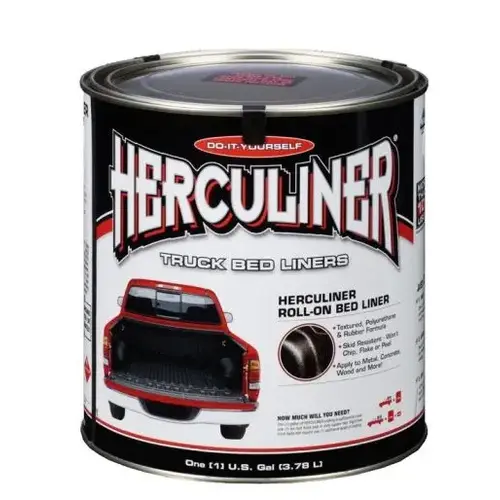 J-B Weld Herculiner Bed Liner - 1 gallon/128 ounces - Black
