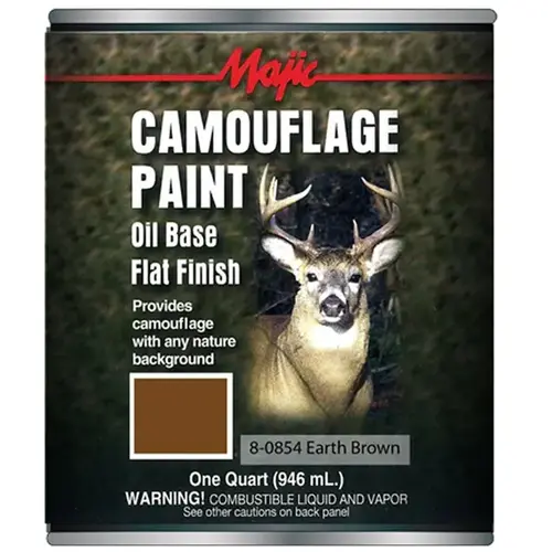 Camouflage Paint, Earth Brown, 1 qt Can