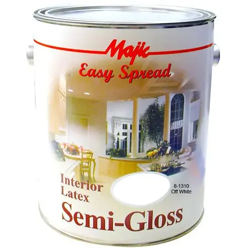 Interior Wall Paint, Semi-Gloss, Off-White, 1 gal Can Interior Wall Paint, Semi-Gloss, Off-White, 1 gal Can