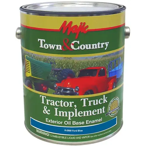 Majic Town & Country Tractor, Truck & Implement Enamel 1 Gal - Ford Blue Majic Town & Country Tractor, Truck & Implement Enamel 1 Gal - Ford Blue