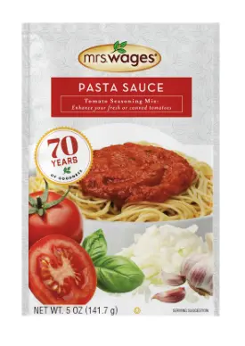 Mrs. Wages Pasta Sauce Tomato Seasoning Mix 5-oz W538-J4425