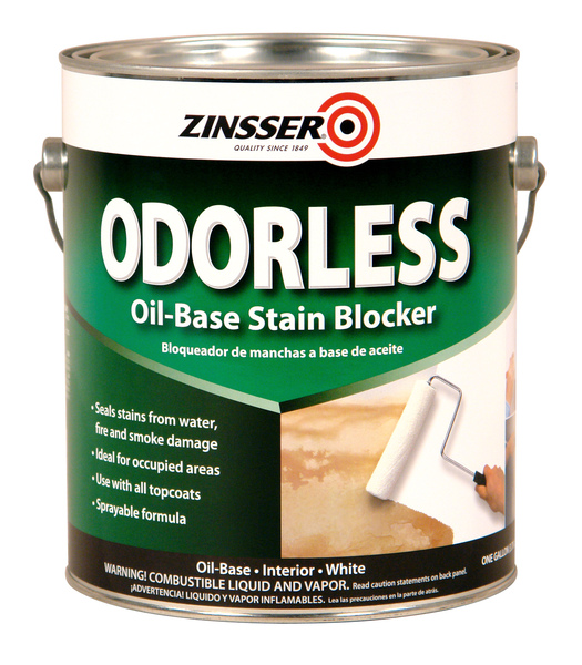 Zinsser 03951 BullsEye Odorless Hi-Hide Oil-Base Stain Blocker - Gallon White