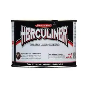 Herculiner HCLOB7 J-B Weld Herculiner Bed Liner - 1 quart/32 ounces - Black