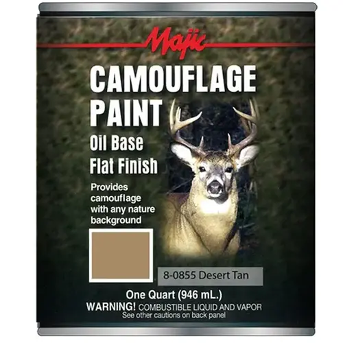 Camouflage Paint, Desert Tan, 1 qt Can