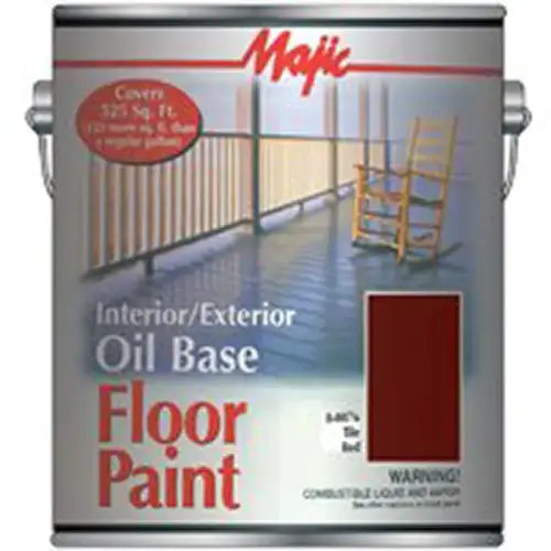 Floor Paint, Medium-Gloss, Tile Red, 1 gal Pail - pack of 4 Floor Paint, Medium-Gloss, Tile Red, 1 gal Pail - pack of 4