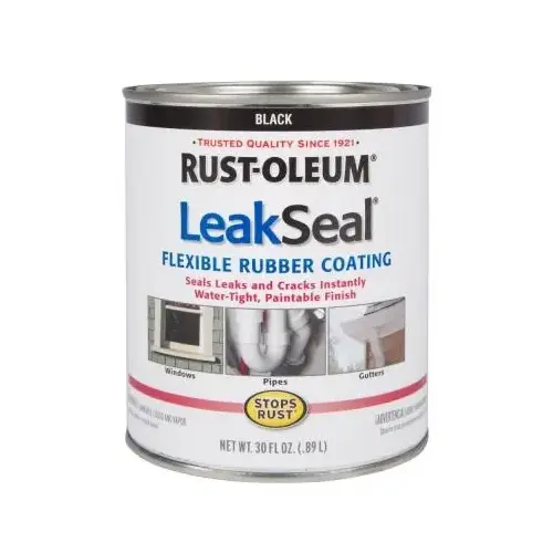 LeakSeal Brush, Flexible Rubber Coating, Black Quart LeakSeal Brush, Flexible Rubber Coating, Black Quart