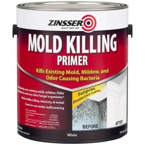 1 Gal Water-Based Mold Killing Primer Flat White 1 Gal Water-Based Mold Killing Primer Flat White