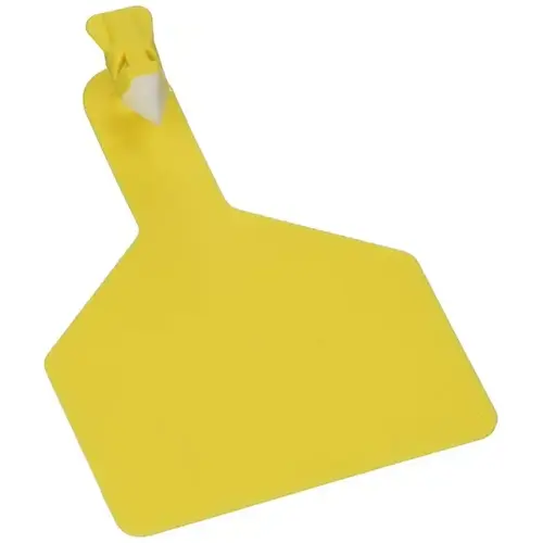 Z Tags for Cows 1-Piece Blank/Yellow pack of 100