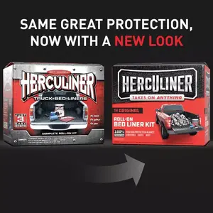 Herculiner HCL0B8 J-B Weld Herculiner Bed Liner Kit - 1 gallon/128 ounces- Black