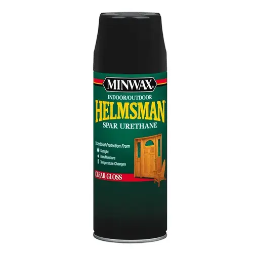 Helmsman Spar Urethane Paint, Clear Gloss, Clear, Liquid, 11.5 oz, Aerosol Can - pack of 6 Helmsman Spar Urethane Paint, Clear Gloss, Clear, Liquid, 11.5 oz, Aerosol Can - pack of 6