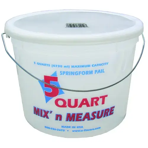 Paint Pail Mix' n Measure White 5 qt White Paint Pail Mix' n Measure White 5 qt White