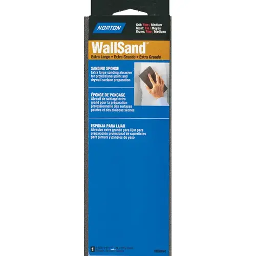 Paint & Drywall Sanding Sponge, Fine/Medium, Extra Large 3-5/16 x 9 x 1-In. Paint & Drywall Sanding Sponge, Fine/Medium, Extra Large 3-5/16 x 9 x 1-In.