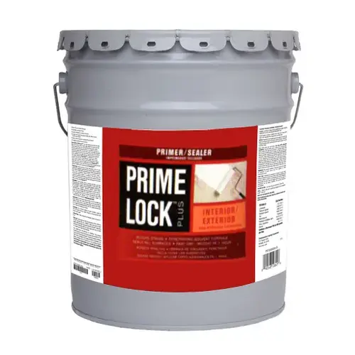 Primer and Sealer Prime Lock Plus White Flat Alkyd 5 gal White Primer and Sealer Prime Lock Plus White Flat Alkyd 5 gal White