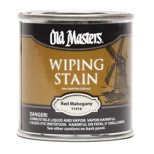 Wiping Stain, Red Mahogany, Liquid, 0.5 pt, Can