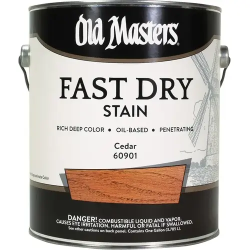 Fast Dry Stain, Cedar, Liquid, 1 gal Fast Dry Stain, Cedar, Liquid, 1 gal